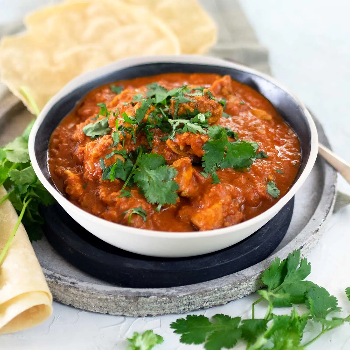 bowl of karahi curry