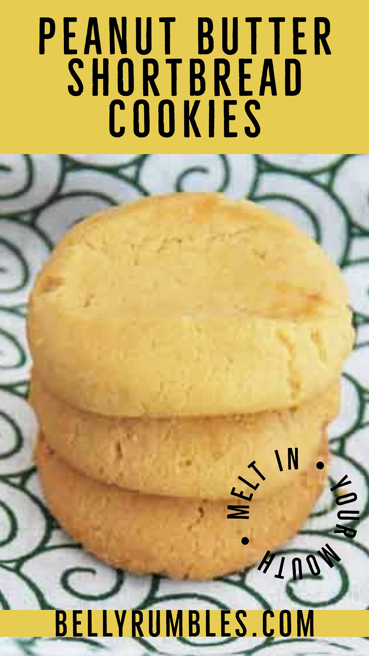 Peanut butter shortbread cookies