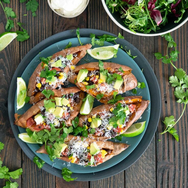 Easy Baked Sweet Potato Recipe Mexican Style! Belly Rumbles