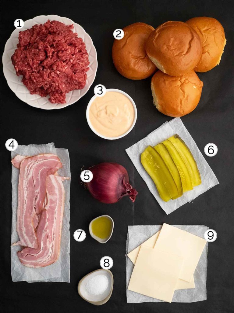 burger ingredients overview