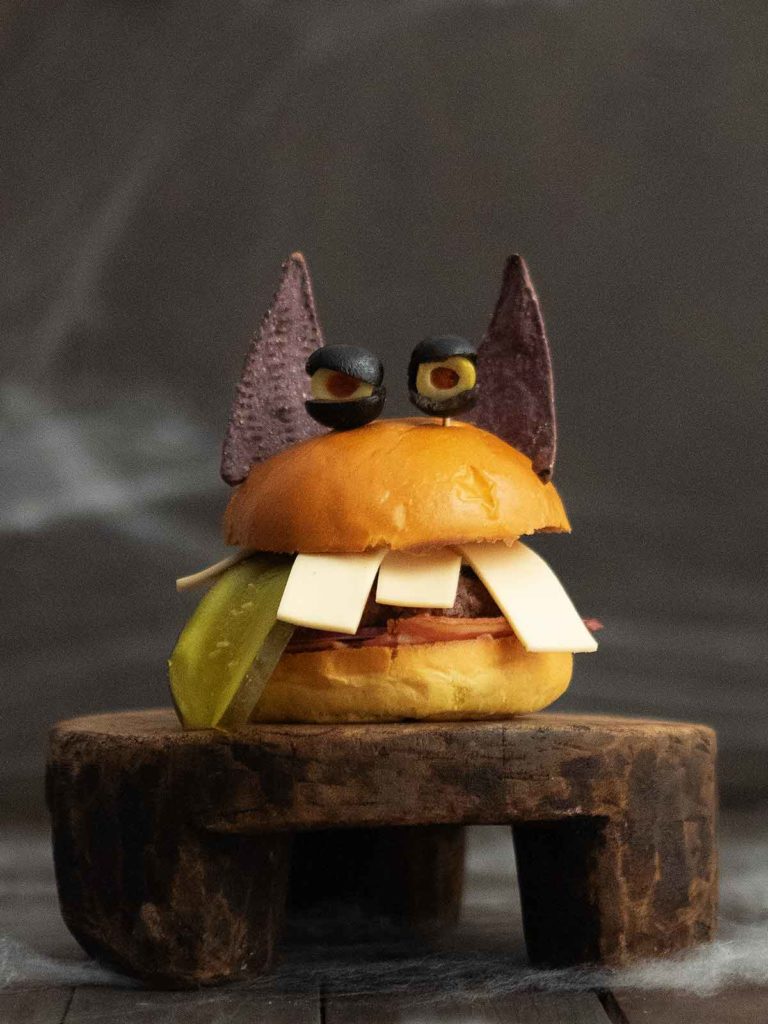 close up of burger