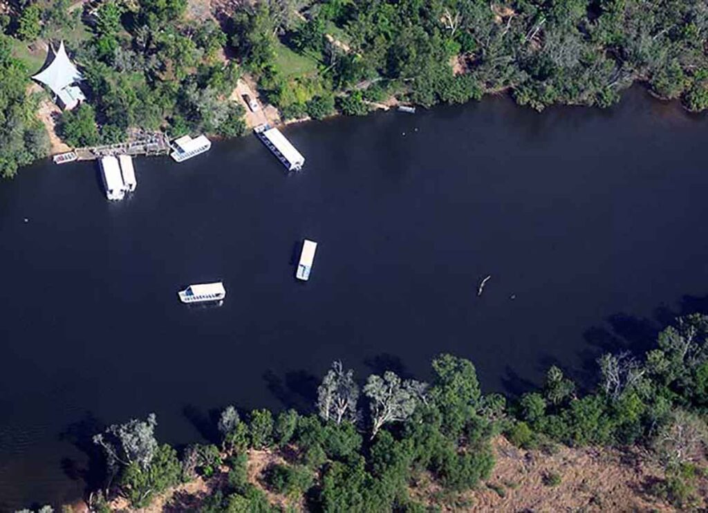 boats on Katherine Rive in the gorge
