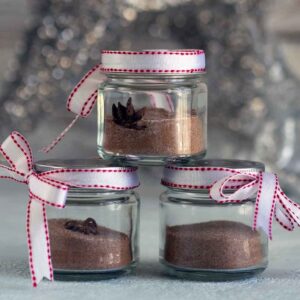Christmas sugar in jars