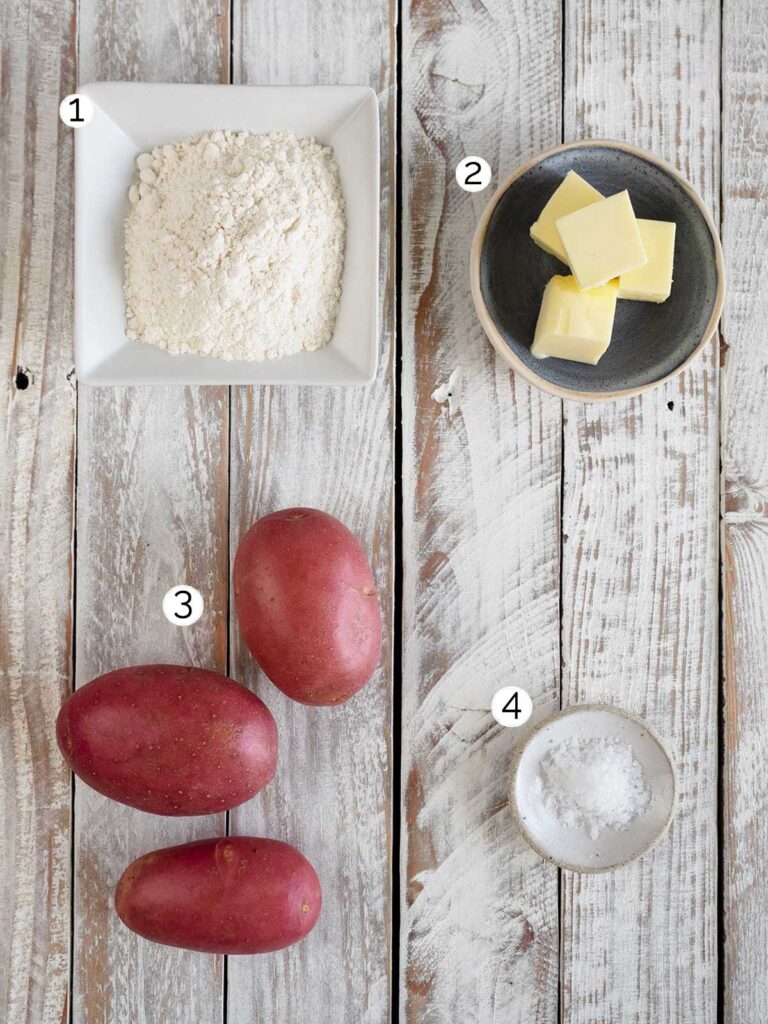 Irish potato bread (farls) ingredients