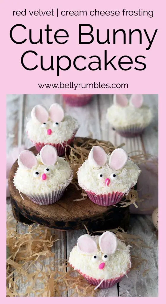 bunny cupcakes pinterest pin