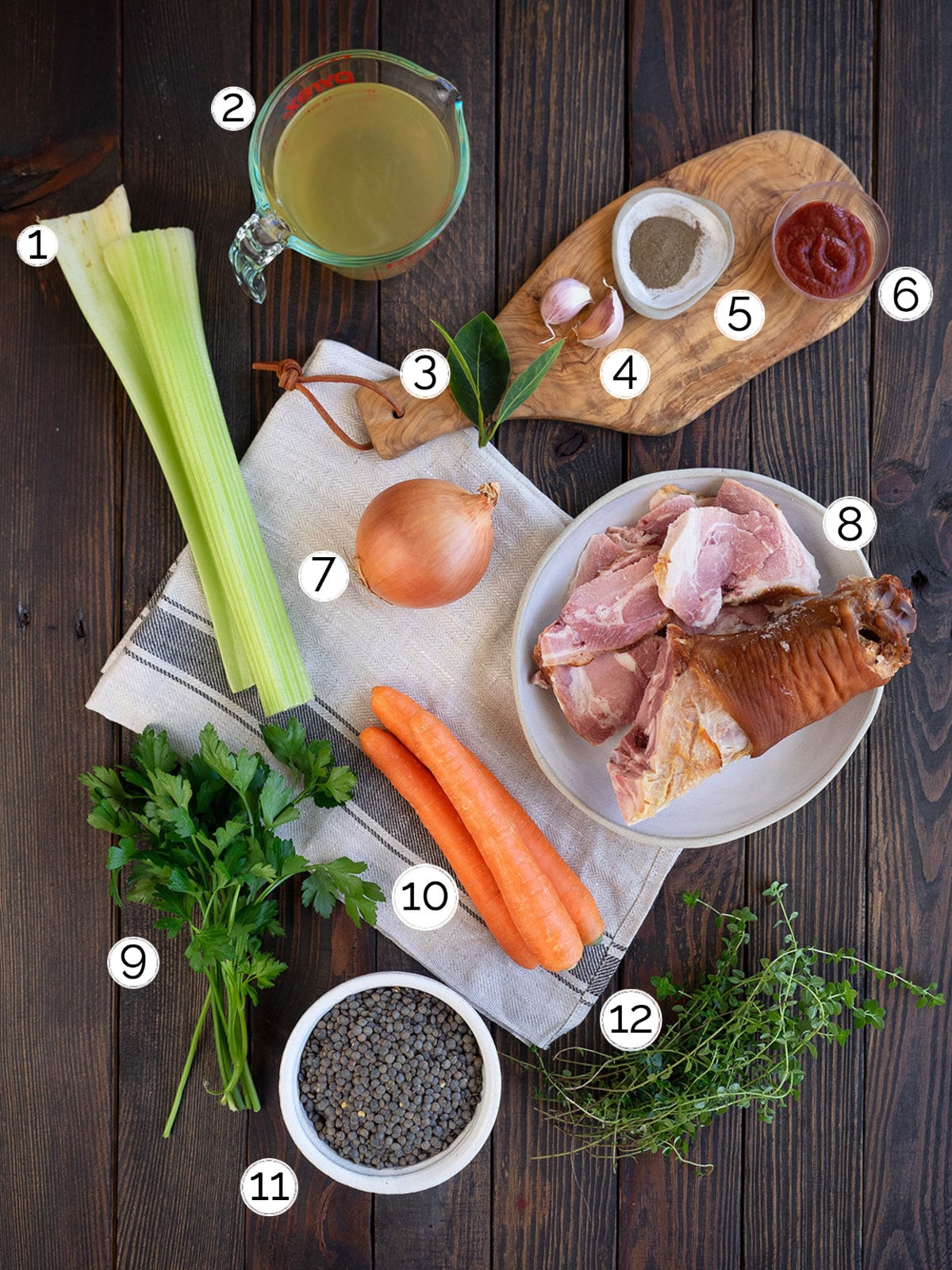 Hearty Ham and Lentil Soup Soup Recipes Belly Rumbles