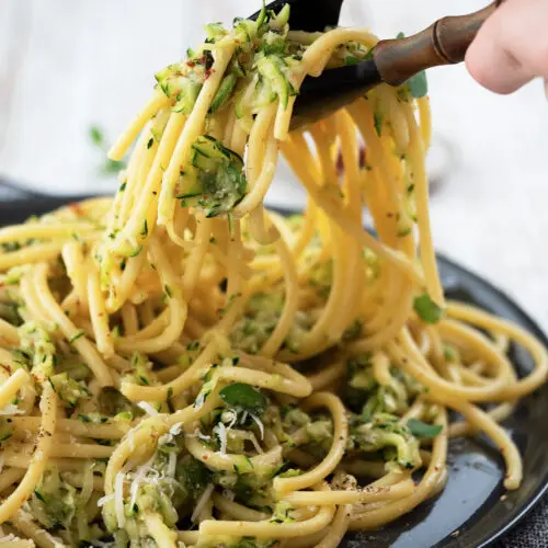 zucchini pasta sauce with bucatini recipe
