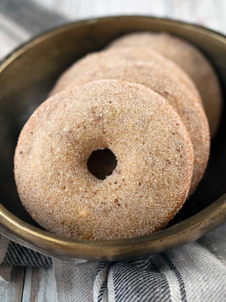 date donuts in a bowl