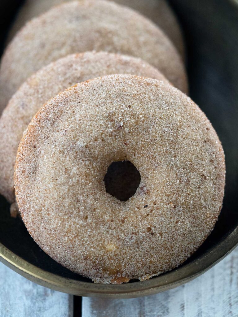 date donuts in a bowl