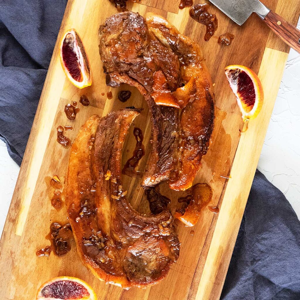 oven baked sticky pork chops recipe
