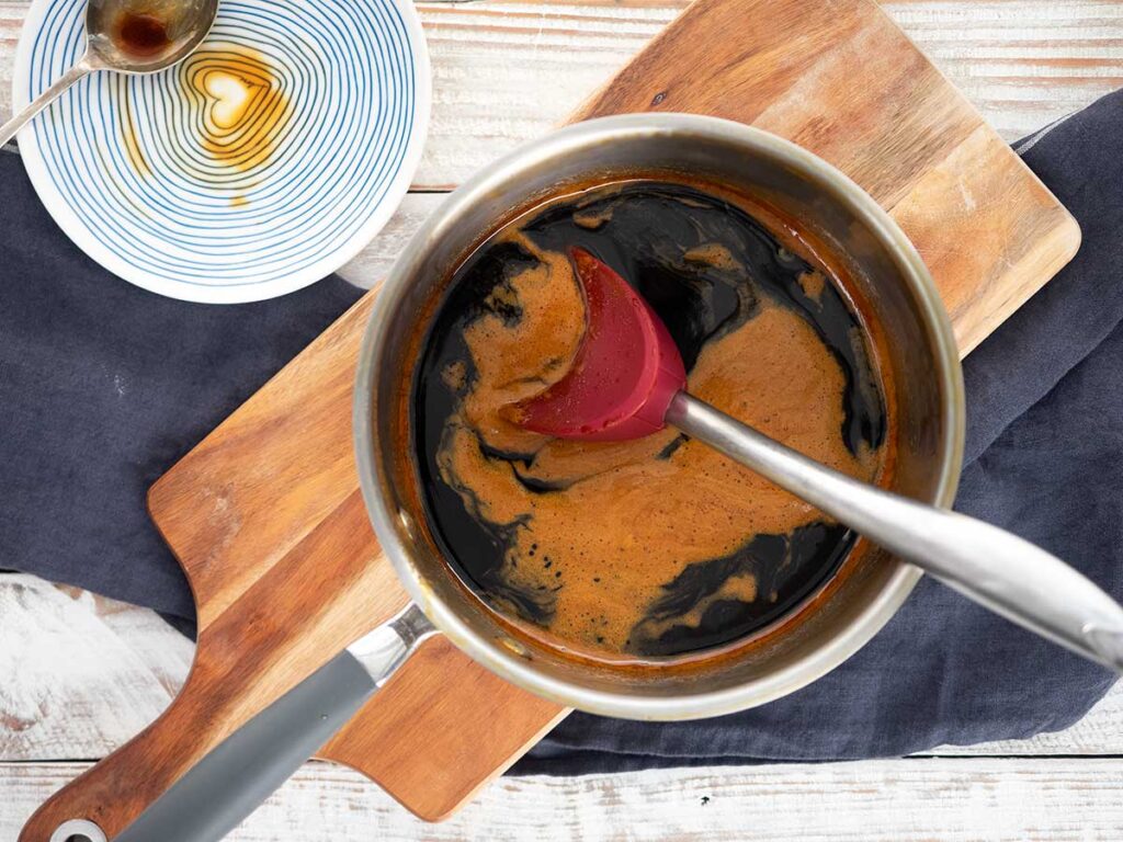 final simmer in a pot with the added cornflour