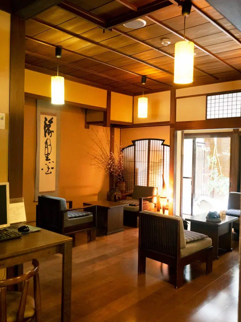 common area with tables and chairs