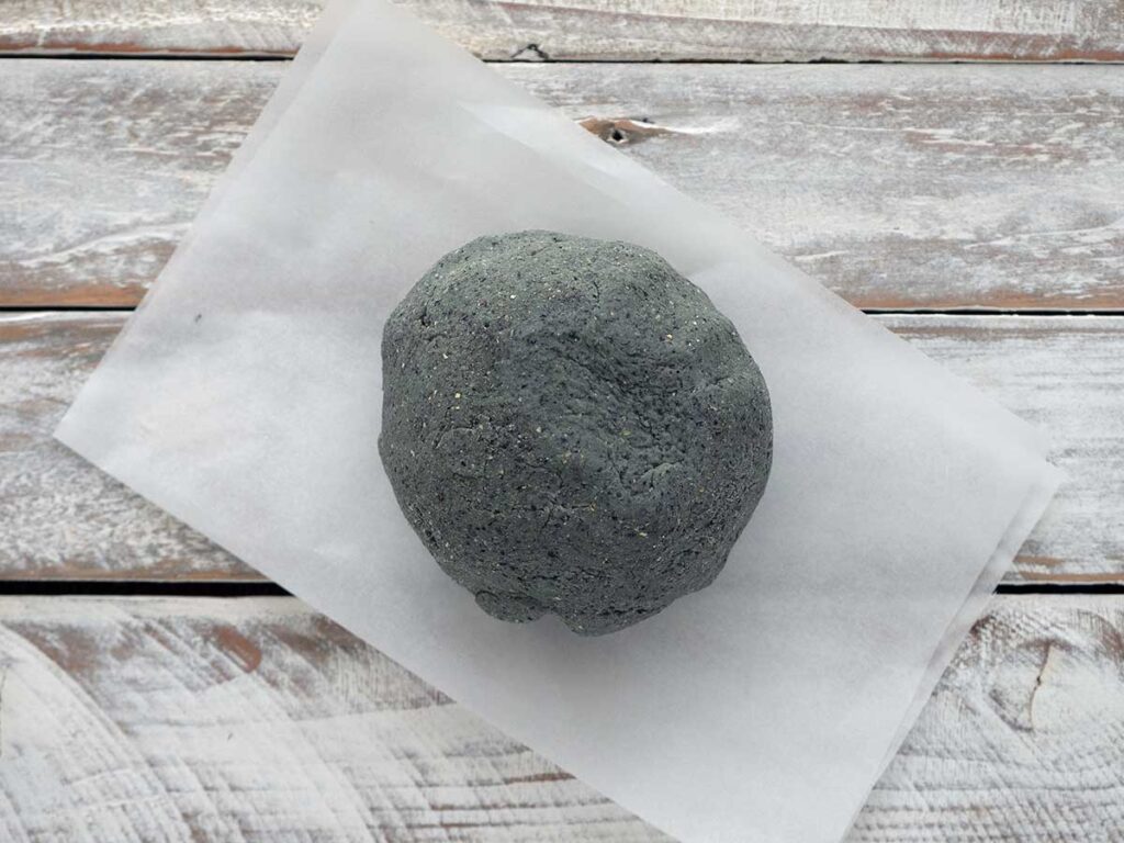 ball of blue dough