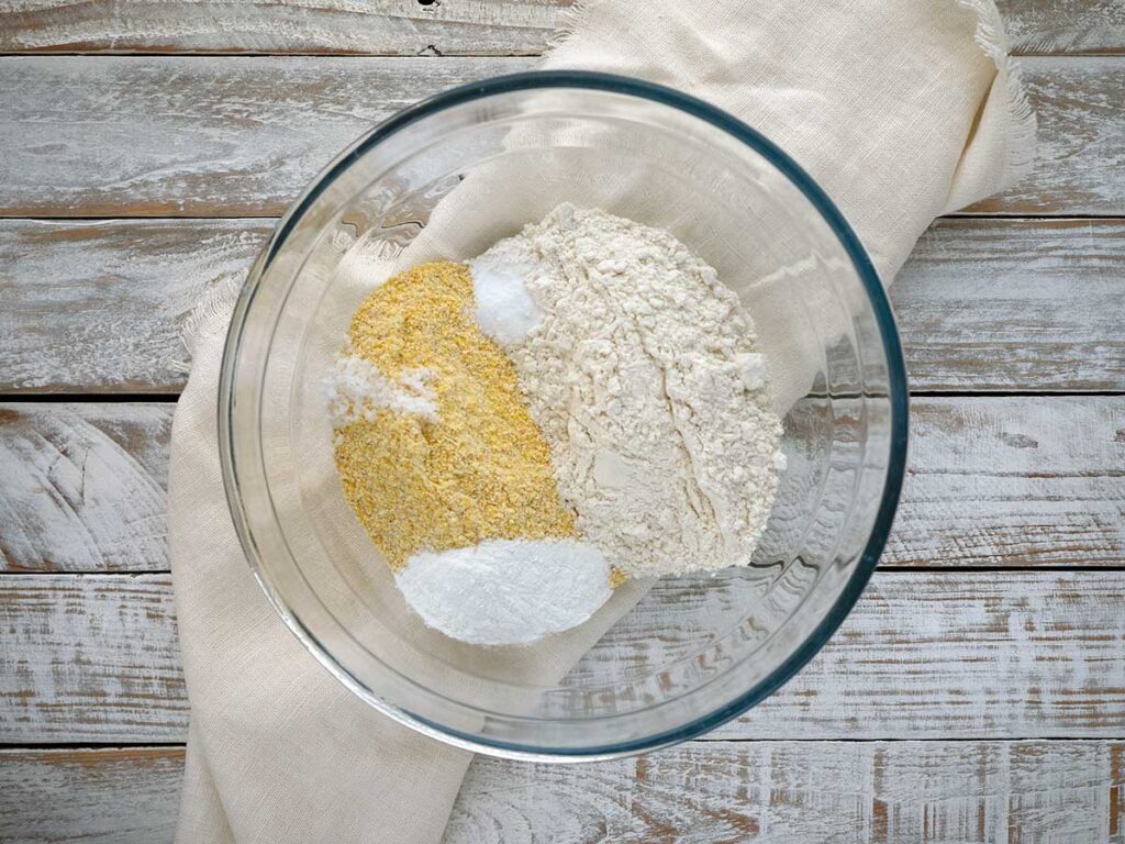 dry ingredients in a bowl