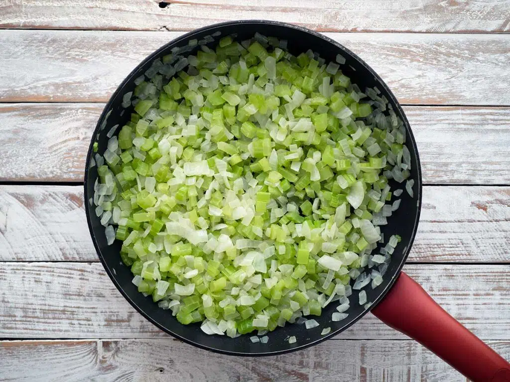 sautéd onions and celery