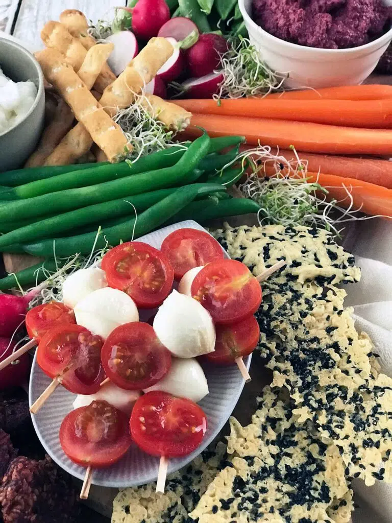 items of a crudités platter