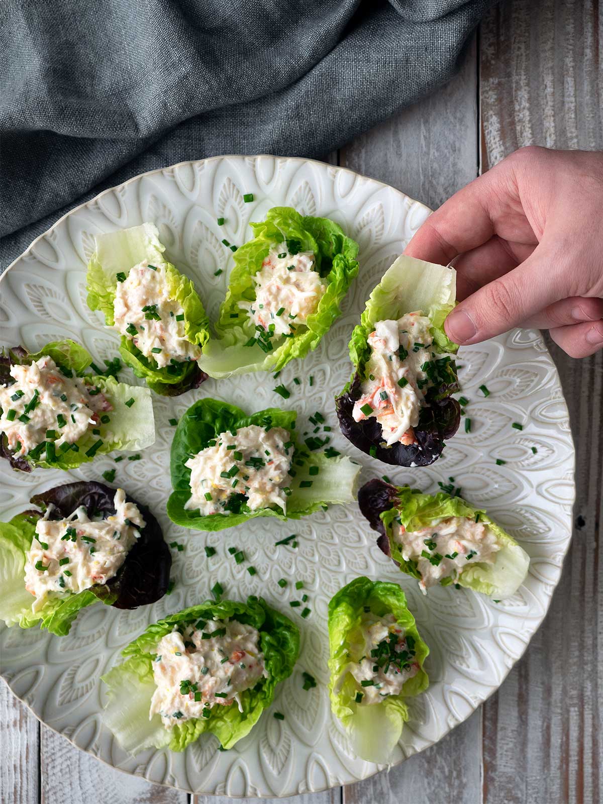 Creamy Crab Lettuce Cups Belly Rumbles