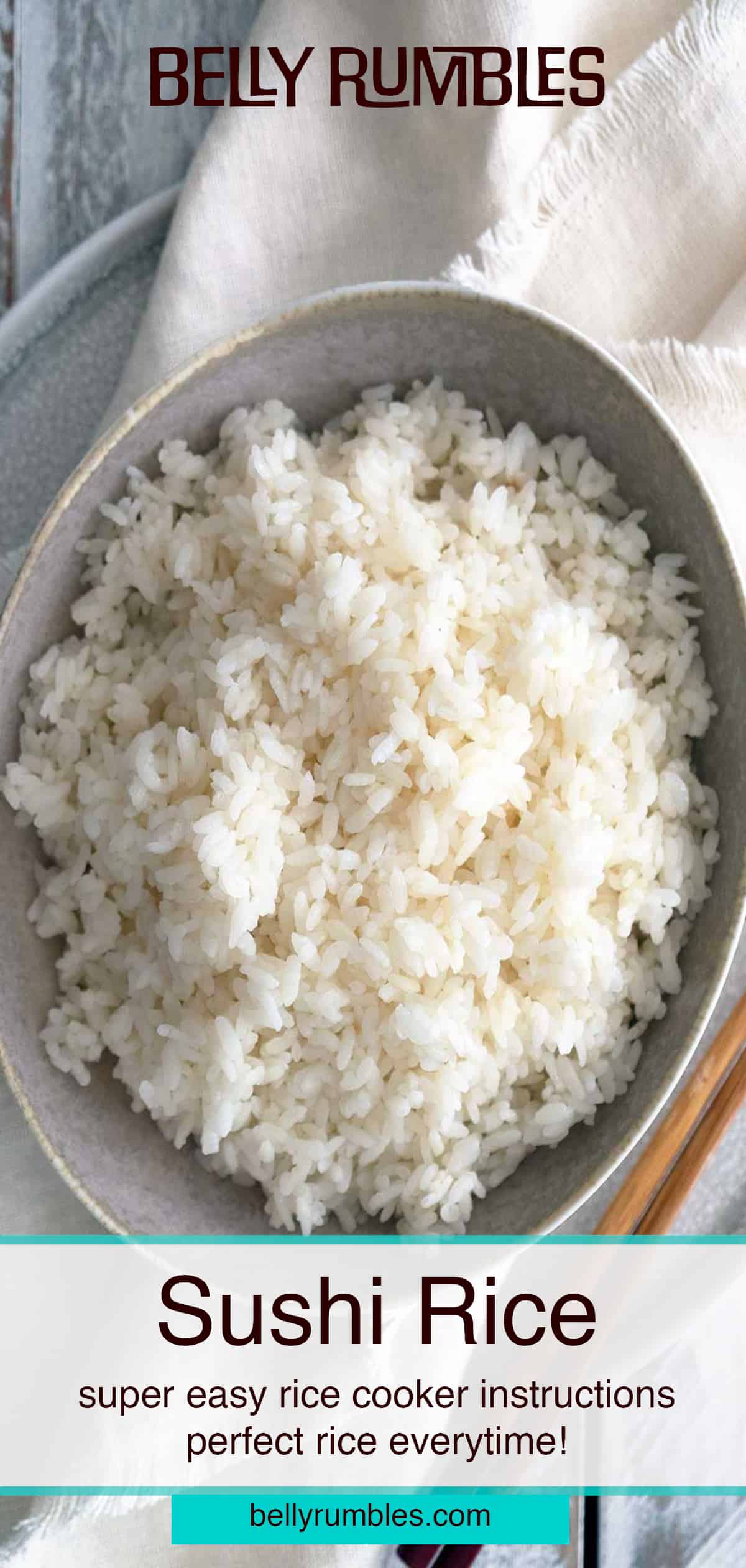 How to make sushi rice in a rice cooker Belly Rumbles