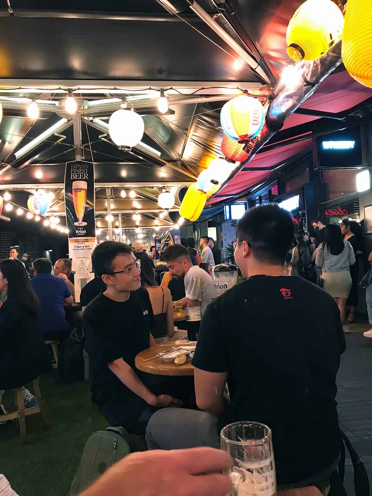 Nakano Darling outdoor seating.