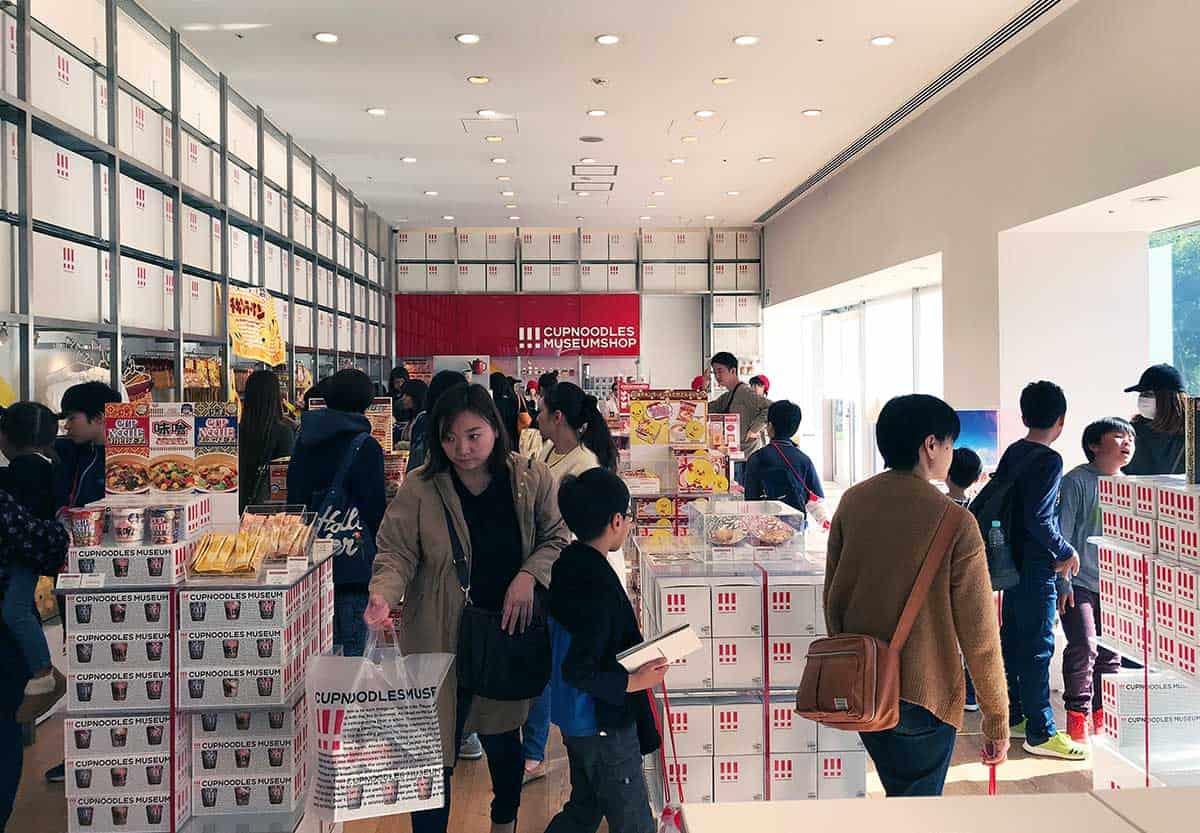 Cup Noodles Museum shop in Yokohama.