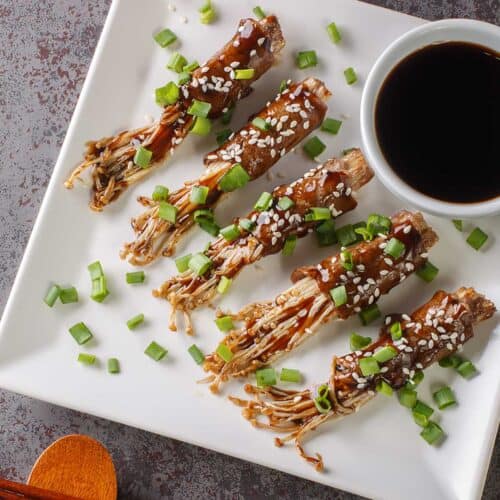 Enoki beef rolls recipe.
