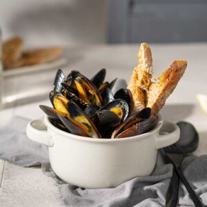 Mussels white wine recipe.