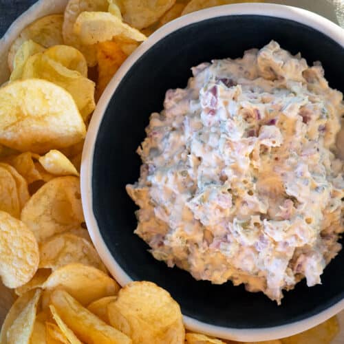 Easy onion chip dip recipe.