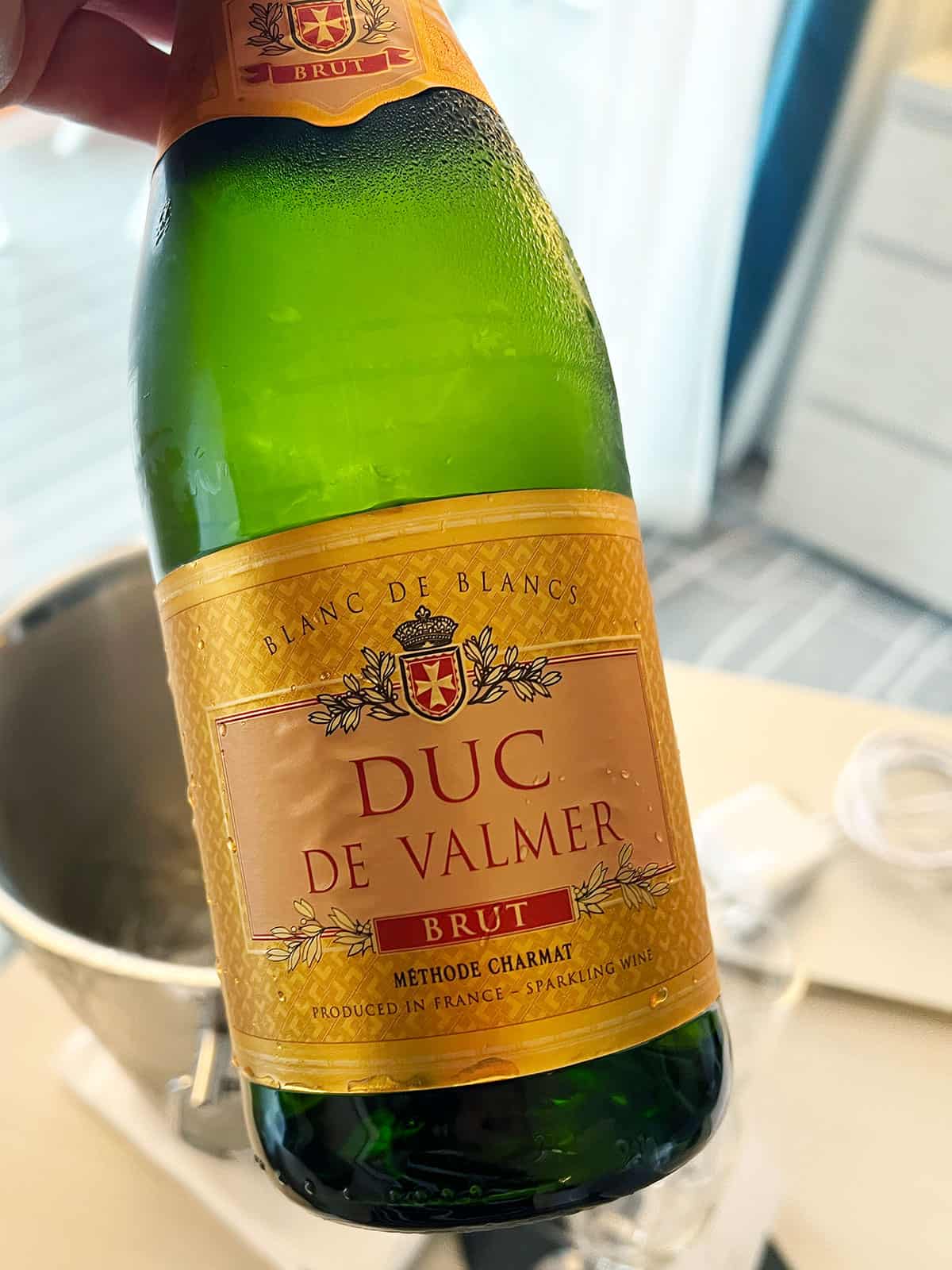 Bottle of champagne.