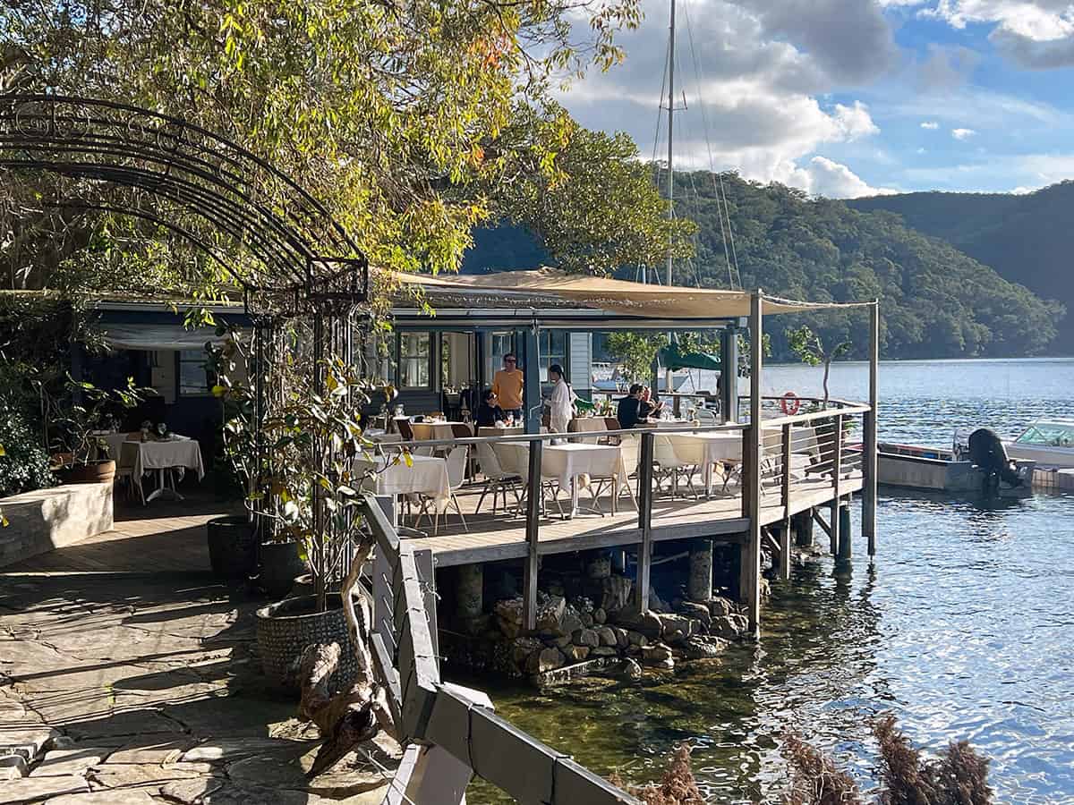 Cottage Point Inn, view from the public jetty.